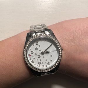 Diamond betsey Johnson watch